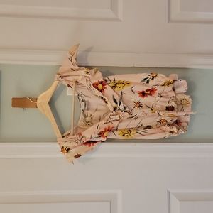 American rag PINK floral crop top